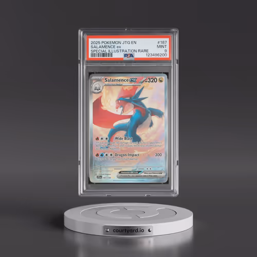 2025 Pokémon Jtg EN-Journey Together #187 Salamence EX - Holo Special Illustration Rare (PSA 9 MINT)