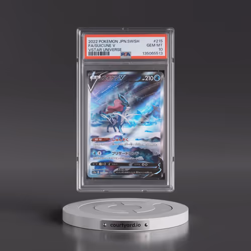 2022 Pokémon Sword & Shield Vstar Universe #215 Suicune V - Holo Full Art (PSA 10 GEM MINT)