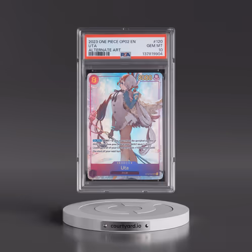 2023 One Piece OP02-Paramount War #120 Uta - Alternate Art (PSA 10 GEM MINT)