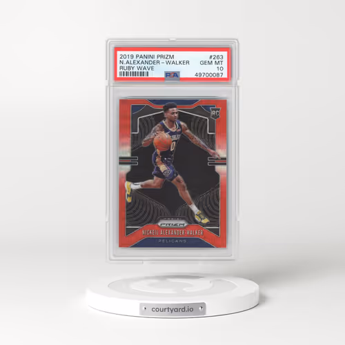 2019 Panini Prizm #263 Nickeil Alexander-Walker - Ruby Wave (PSA 10 GEM MINT)