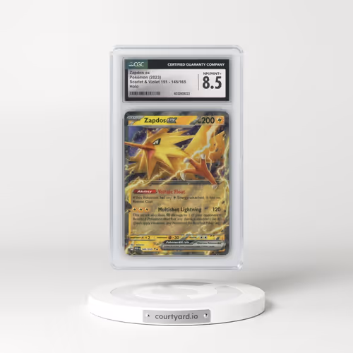 2023 Scarlet & Violet 151 - MEW EN #145/165 Zapdos ex (CGC 8.5 NM-MT+)