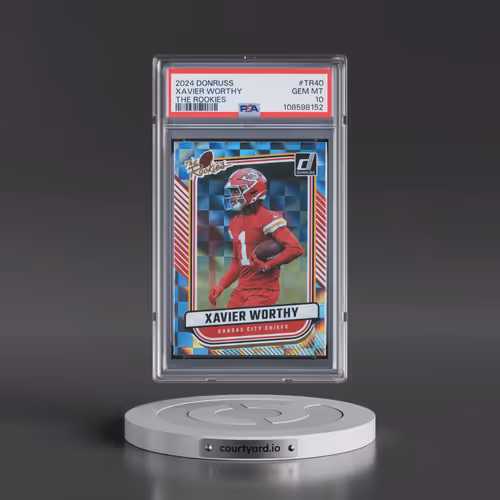 2024 Panini Donruss the Rookies #TR40 Xavier Worthy (PSA 10 GEM MINT)