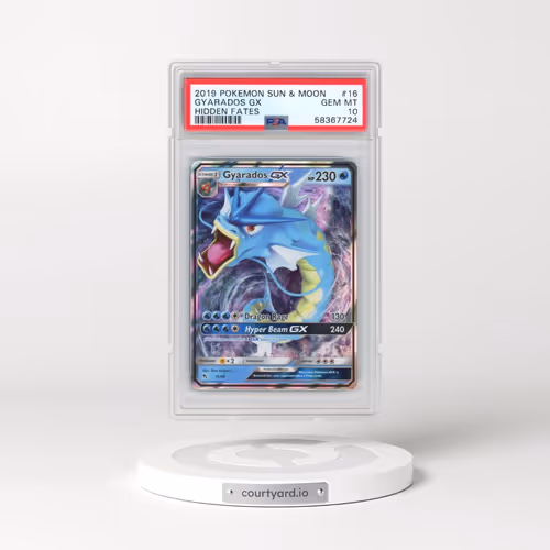 2019 Pokémon Sun & Moon Hidden Fates #16 Gyarados GX - Holo (PSA 10 GEM MINT)