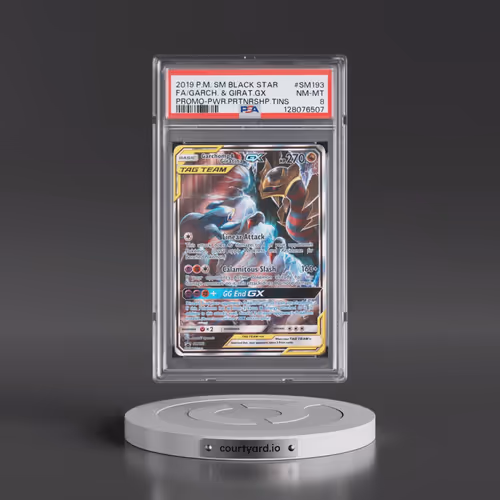 2019 Pokémon SM Black Star Promo #SM193 Garchomp & Giratina GX - Holo Full Art Power Partnership Tin