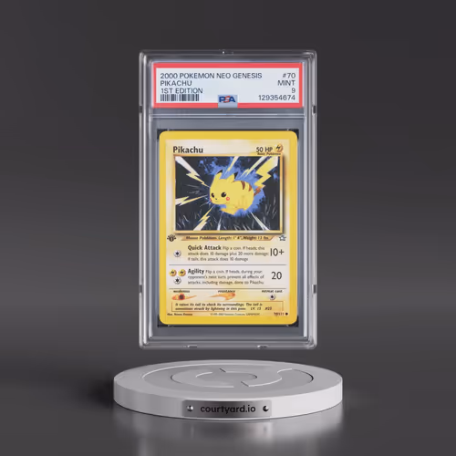 2000 Pokémon Neo Genesis #70 Pikachu - 1st Edition (PSA 9 MINT)