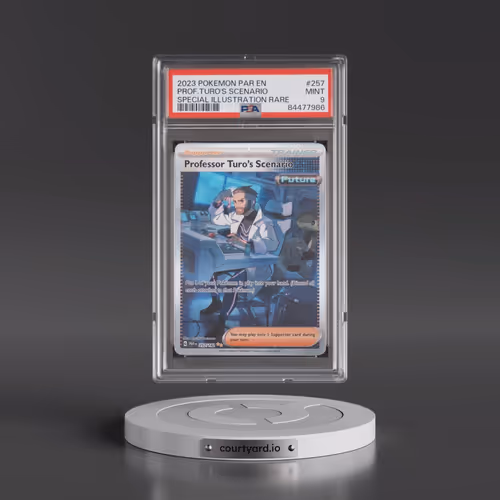 2023 Pokémon Par EN-Paradox Rift #257 Professor Turo's Scenario - Special Illustration Rare (PSA 9 M