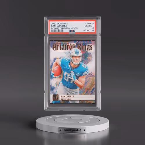 2023 Panini Donruss Rookie Gridiron Kings #RGK12 Sam LaPorta (PSA 10 GEM MINT)