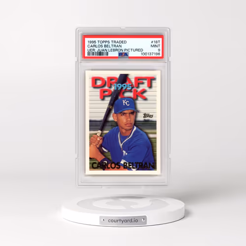 1995 Topps Traded #18T Carlos Beltran - Uer: Juan Lebron Pictured (PSA 9 MINT)