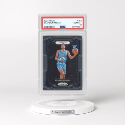 2023 Panini Prizm #152 Brandon Miller (PSA 10 GEM MINT)