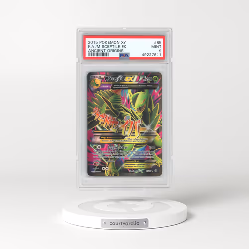 2015 Pokémon XY Ancient Origins #85 M Sceptile EX - Holo Full Art (PSA 9 MINT)
