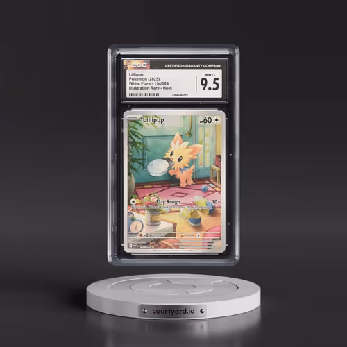 2025 White Flare - WHT EN #154/086 Lillipup - Illustration Rare Holo (CGC 9.5 MINT+)