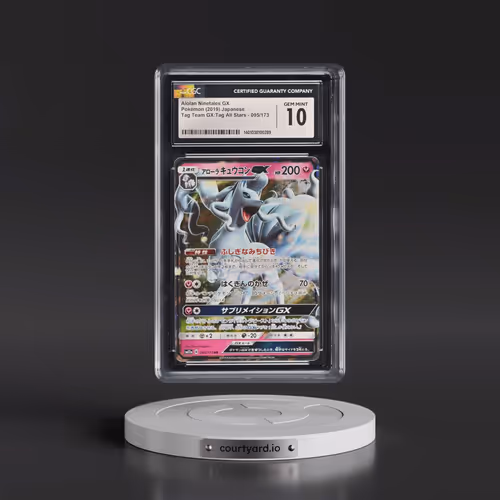 2019 Tag Team GX: Tag All Stars #095/173 Alolan Ninetales GX - Holo (CGC 10 GEM MINT)