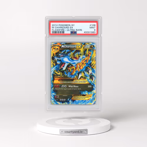 2014 Pokémon XY Flashfire #108 M Charizard EX - Holo Ultra Rare (PSA 9 MINT)