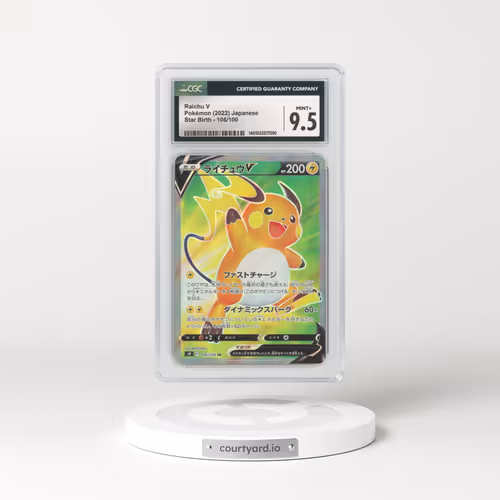 2022 Japanese Star Birth #106 Raichu V (CGC 9.5 MINT+)