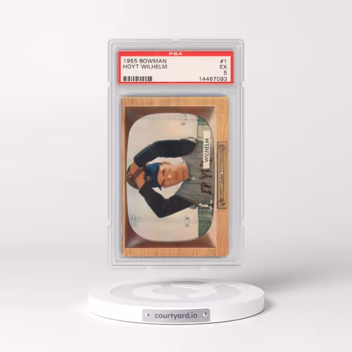 1955 Bowman #1 Hoyt Wilhelm (PSA 5 EX)