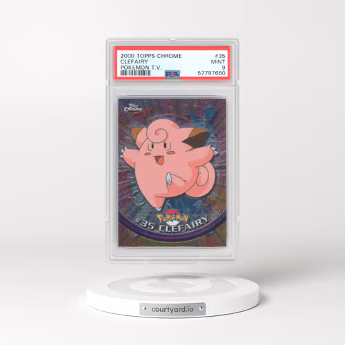2000 Topps Chrome Pokemon T.V. #35 Clefairy (PSA 9 MINT)