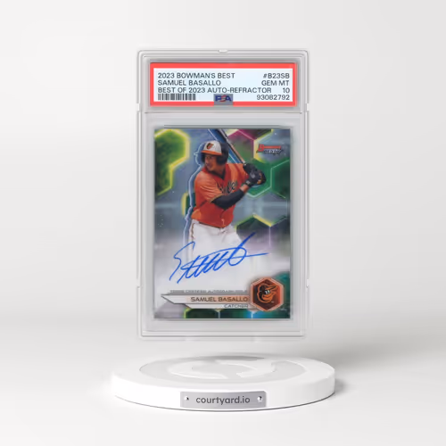 2023 Bowman's Best Best of 2023 Autographs #B23SB Samuel Basallo - Refractor (PSA 10 GEM MINT)
