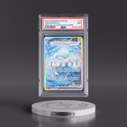 2024 Pokémon Scr EN-Stellar Crown #170 Terapagos EX - Holo Special Illustration Rare (PSA 9 MINT)
