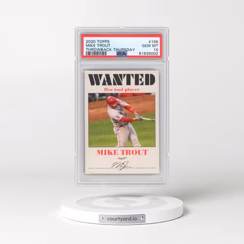 2020 Topps Throwback Thursday #195 Mike Trout (PSA 10 GEM MINT)