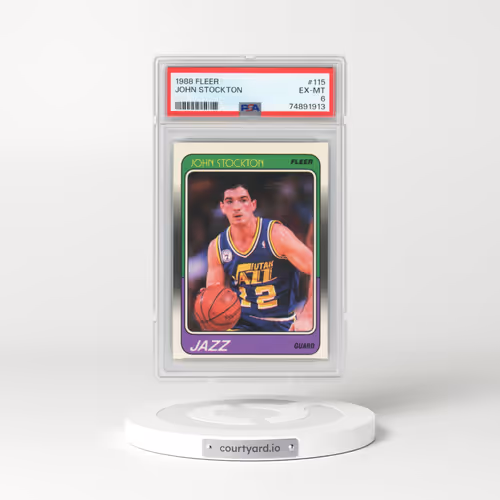 1988 Fleer #115 John Stockton (PSA 6 EX-MT)