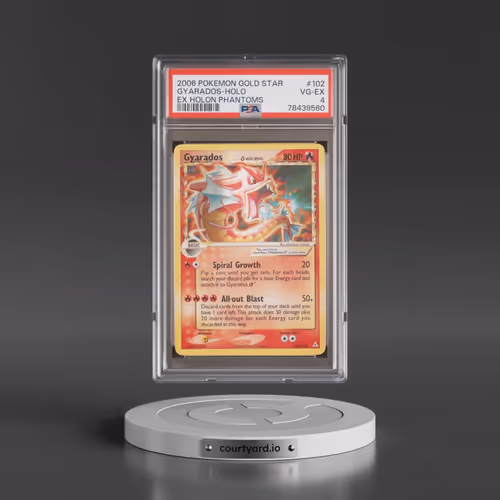 2006 Pokémon EX Holon Phantoms #102 Gyarados - Holo Gold Star (PSA 4 VG-EX)