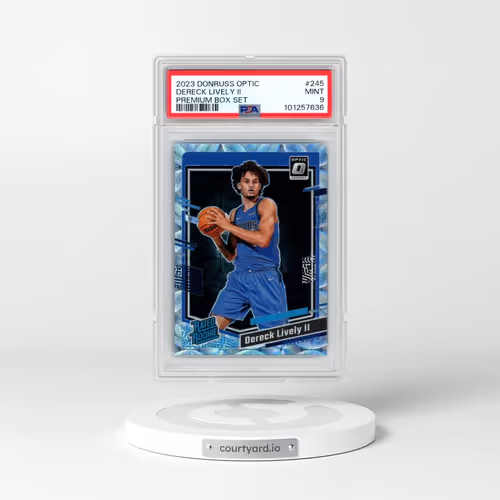 2023 Panini Donruss Optic #245 Dereck Lively II - Premium Box Set (PSA 9 MINT)