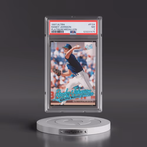 1997 Ultra #P124 Randy Johnson - Platinum Medallion (PSA 7 NM)