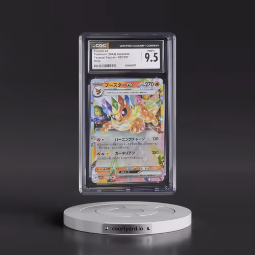 2024 Pokémon Sv8a-Terastal Fest EX #022 Flareon EX - Holo (CGC 9.5 MINT+)