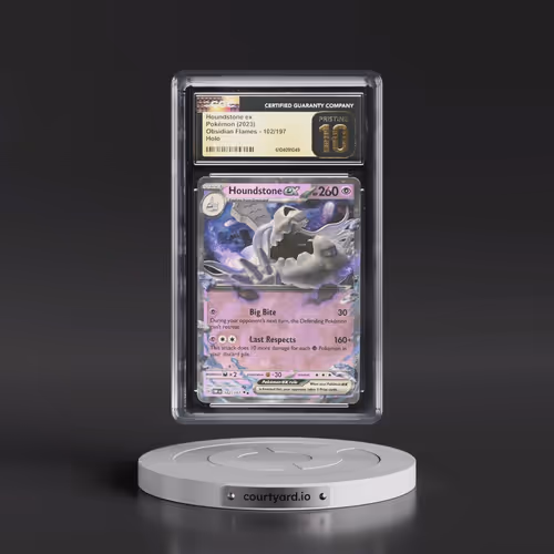 2023 Obsidian Flames - OBF EN #102/197 Houndstone ex - Holo (CGC 10 PRISTINE)
