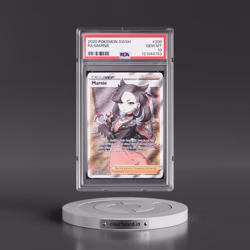 2020 Pokémon Sword & Shield #200 Marnie - Full Art (PSA 10 GEM MINT)