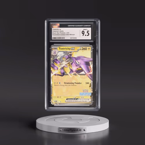 2025 Pokémon Svp EN-SV Black Star Promo #215 Toxtricity EX - Holo Illustration Contest 2024 (CGC 9.5