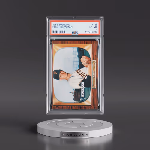 1955 Bowman #115 Roger Bowman (PSA 6 EX-MT)