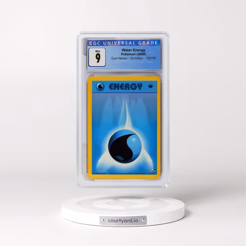 2000 Gym Heroes #132/132 Water Energy - 1st Edition 1st Edition (CGC 9 MINT)