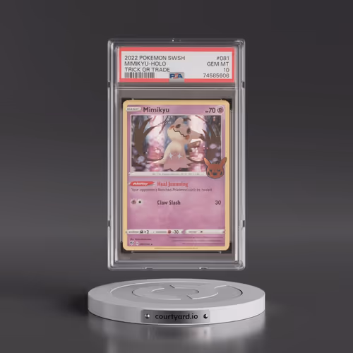 2020 Pokémon Sword & Shield Darkness Ablaze #081 Mimikyu - Holo Trick or Trade 2022 (PSA 10 GEM MINT