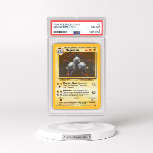 1999 Pokémon Game #9 Magneton - Holo (PSA 8 NM-MT)