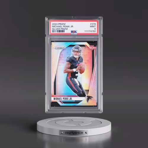2024 Panini Prizm #378 Michael Penix Jr. - Silver Prizm (PSA 9 MINT)