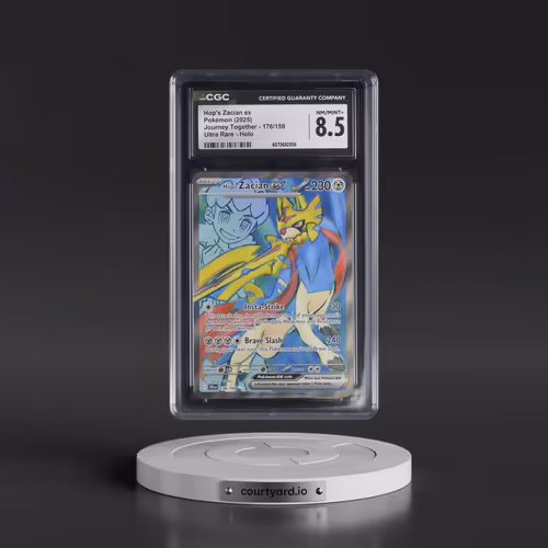 2025 Pokémon Jtg EN-Journey Together #176 Hop's Zacian EX - Holo Ultra Rare (CGC 8.5 NM-MT+)