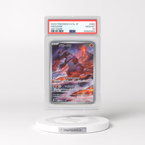 2023 Pokémon Sv3a-Raging Surf #069 Groudon - Art Rare (PSA 10 GEM MINT)