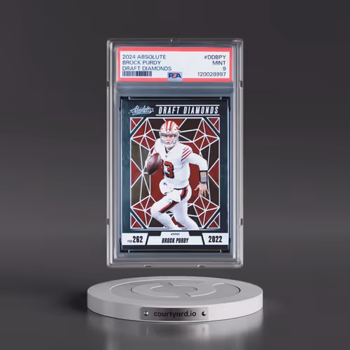 2024 Panini Absolute Draft Diamonds #DDBPY Brock Purdy (PSA 9 MINT)