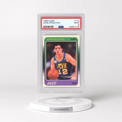 1988 Fleer #115 John Stockton (PSA 9 MINT)