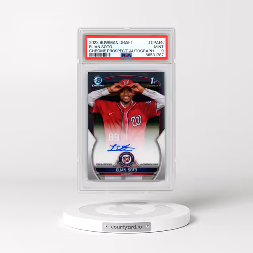 2023 Bowman Draft Chrome Prospect Autograph #CPAES Elian Soto (PSA 9 MINT)