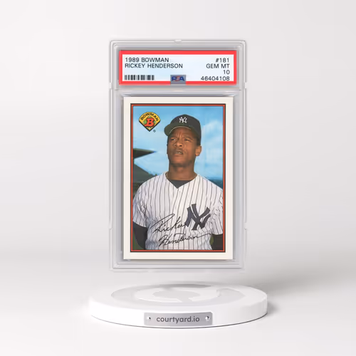1989 Bowman #181 Rickey Henderson (PSA 10 GEM MINT)
