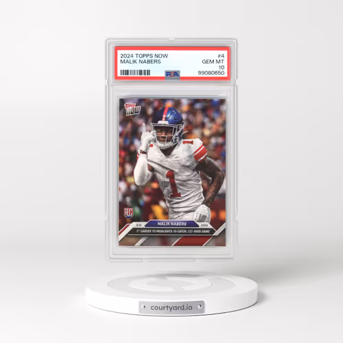 2024 Topps Now #4 Malik Nabers (PSA 10 GEM MINT)