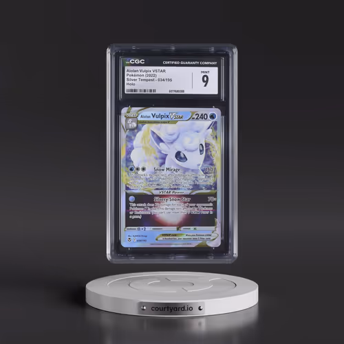 2022 Silver Tempest #034/195 Alolan Vulpix VSTAR - Holo (CGC 9 MINT)