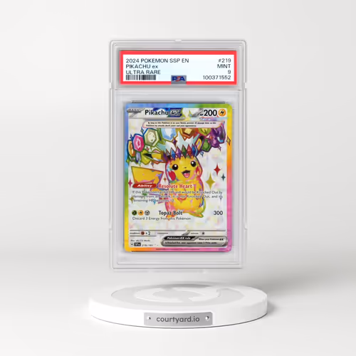 2024 Pokémon Ssp EN-Surging Sparks #219 Pikachu EX - Holo Ultra Rare (PSA 9 MINT)