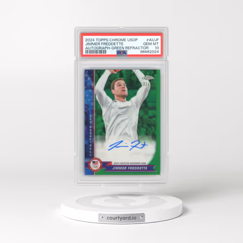 2024 Topps Chrome US Olympic and Paralympic Hopefuls Autographs #AUJF Jimmer Freddette - Green Refractor (PSA 10 GEM MINT)
