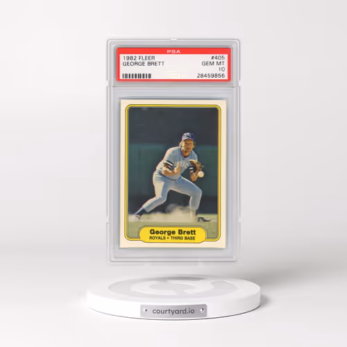 1982 Fleer #405 George Brett (PSA 10 GEM MINT)