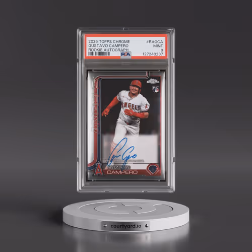 2025 Topps Chrome Rookie Autographs #RAGCA Gustavo Campero (PSA 9 MINT)