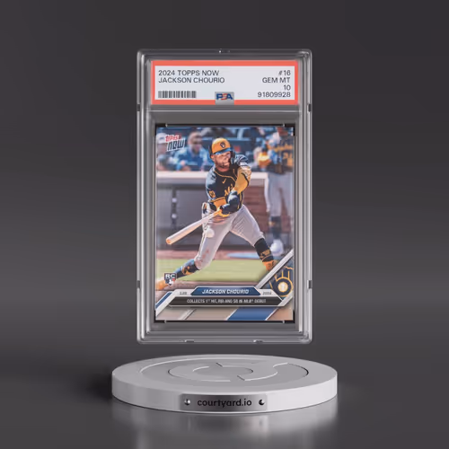 2024 Topps Now #16 Jackson Chourio (PSA 10 GEM MINT)