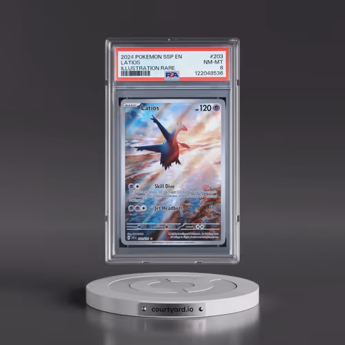 2024 Pokémon Ssp EN-Surging Sparks #203 Latios - Illustration Rare (PSA 8 NM-MT)